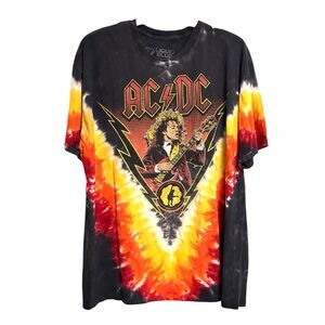 Liquid Blue AC/DC Angus Young Lightning Tie-Dye T-Shirt Men’s XL